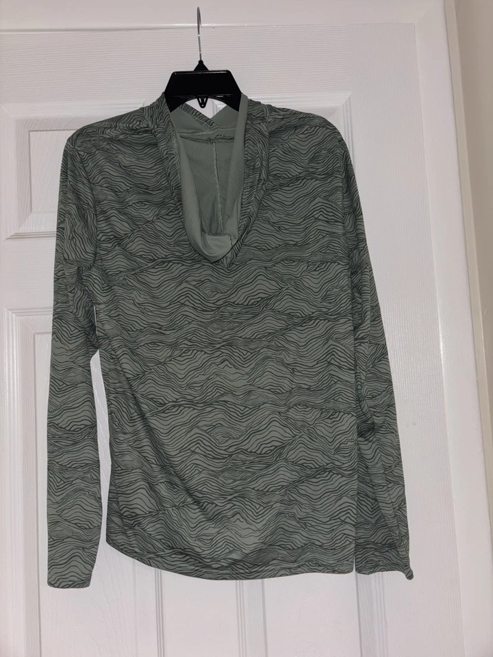 Camisa Patagonia Manga Larga Verde Pequeña/Mediana Estampado Montaña Foto 3 de 3