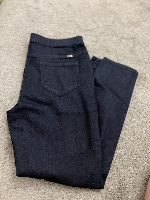  1822 Denim Dark Wash Pull-On Stretch Skinny Jeans Size 10 Women's