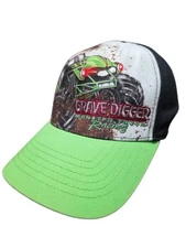 Grave Digger Monster Truck Racing Hat Cap 2014 Adjustable Feld Motor Sports Inc