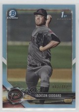 2018 Bowman Draft Chrome Sky Blue Refractor 2/402 Jackson Goddard #BDC-147 f0v