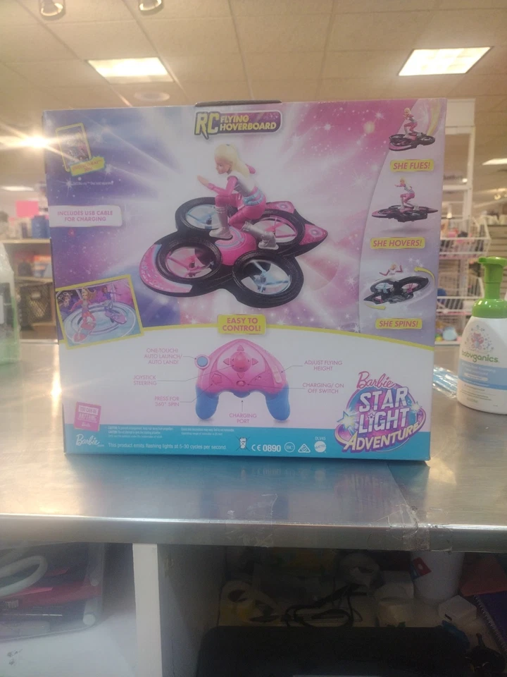 Barbie Star Light Adventure Remote Control (RC) Flying Hoverboard - Image 3 of 4