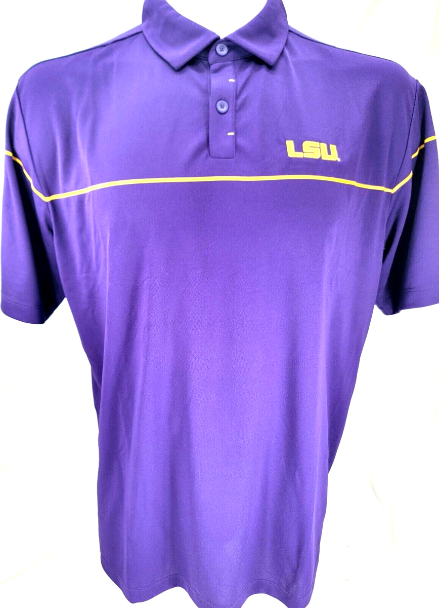 NEW Louisiana State LSU Tigers Columbia Omni-Wick Golf Polo Shirt