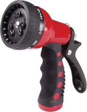 Revolver Heavy Duty 9 Pattern Quick Click Adjustable Garden Hose Spray Nozzle