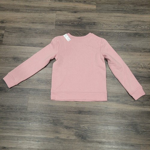Disney Minnie Mouse Sweatshirt Let's Go Outside Pink Crew Neck Size 8 - Picture 5 of 5
