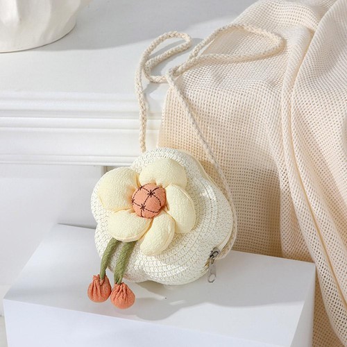 Women Straw Bag Summer Beach Crossbody Handbag Shoulder Baga0d6 B8J7 RFT - Imagen 3 de 31