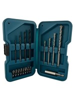 Makita D-40200 Bit- Und Bohrerset FüR Holz Metall Beton Inkl. Bithalter 17-Tlg.