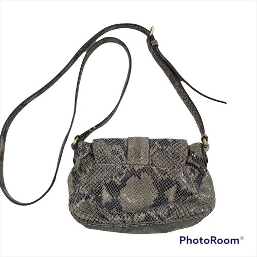 Michael Kors Charlton Snakeskin Crossbody Gold Lock Mini Crossbody Bag - Picture 4 of 12