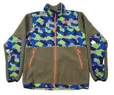 The North Face Boys Denali Fleece Jacket Camo Size XL 18-20 Green