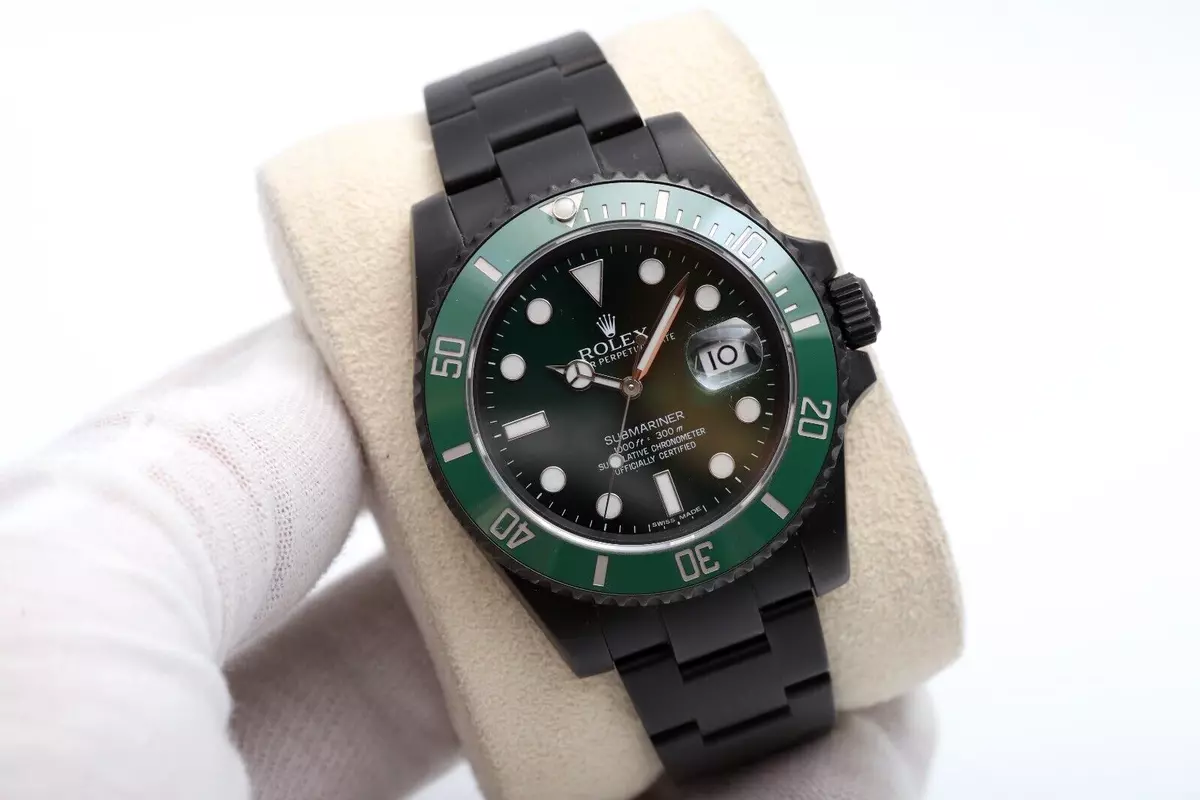 Rolex Submariner Hulk 116610LV 40mm Black PVD Coated Men s Watch
