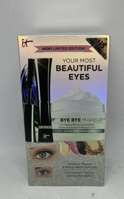 IT Cosmetics Your Most Beautiful Eyes Duo Bye Bye Makeup cleansing balm +mascara