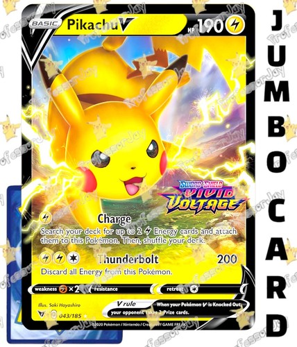 Pokémon TCG Karten Swsh Sv 151 Go Jumbo Übergroße V Star Max Ex Holo Rare Promo - Picture 19 of 149