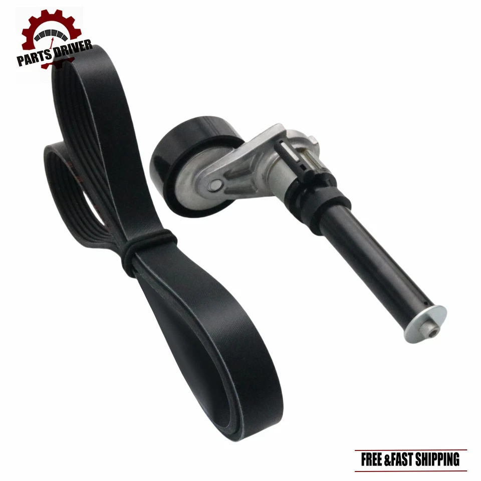 Correa de transmisión y tensor para Audi Volkswagen 2008-2018 2,0 L 06J903133D 06J260849D Foto 3 de 4