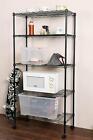 Xl Commercial 5 Tier Shelf Adjustable Wire Storage Metal Shelving Rack w/Rolling