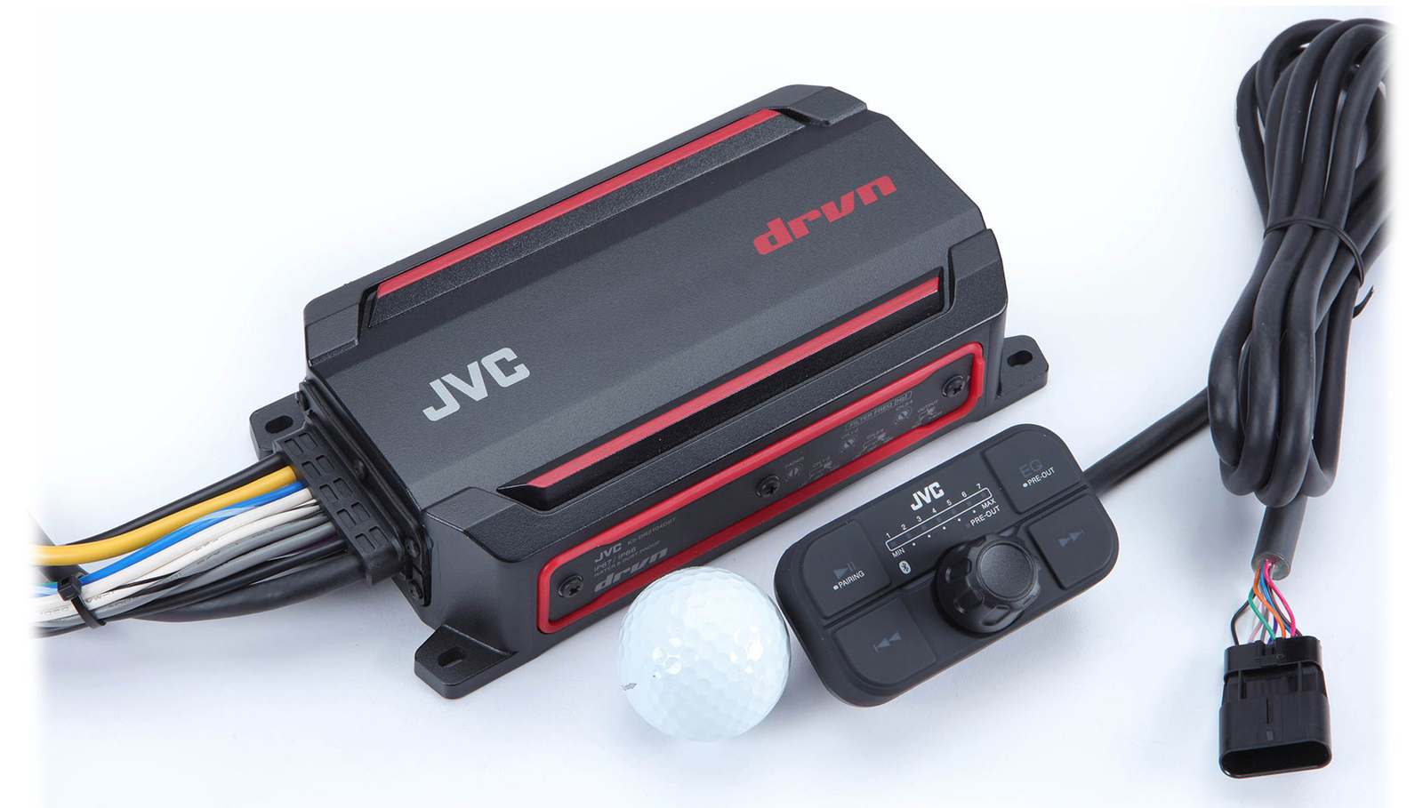 JVC KS-DR2104DBT 4-канальный морской усилитель мощностью 600 Вт для квадроцикловUTV с управлением по Bluetooth