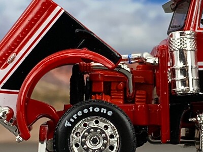 1/64 DCP RED/WHITE/BLACK PETERBILT 379 63
