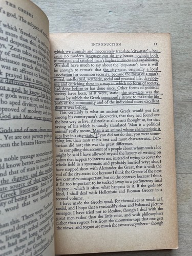 THE GREEKS by H.D.F. Kitto A PELICAN Paperback History Book 1966 - Picture 3 of 5
