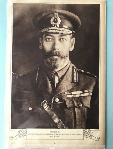 1919 Imperial KING GEORGE V OF THE UNITED KINGDOM Poster Photogravure 27”x40” - Picture 3 of 4