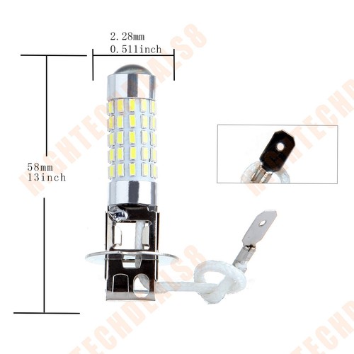 For 2PC H3 40W Led Xenon White 6000k Exterior Light Fog Light Bulb Replacement - Picture 4 of 4