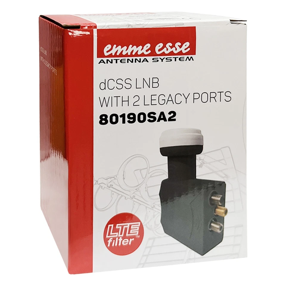 LNB dCSS SCR Illuminatore Occhio Convertitore 16UB Con 2 Legacy - Immagine 2 di 2