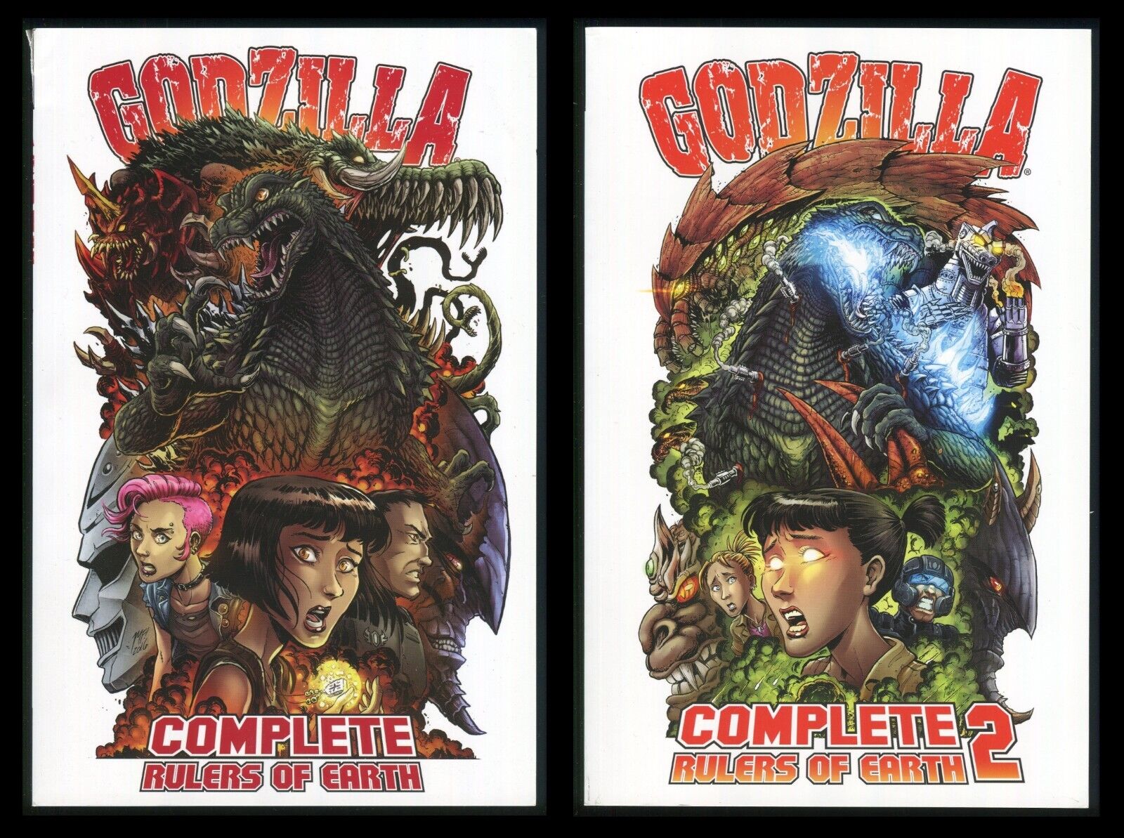 Godzilla Rulers of Earth Trade Paperback TPB Set 1-2 Lot Reprints IDW 1-25 Kaiju