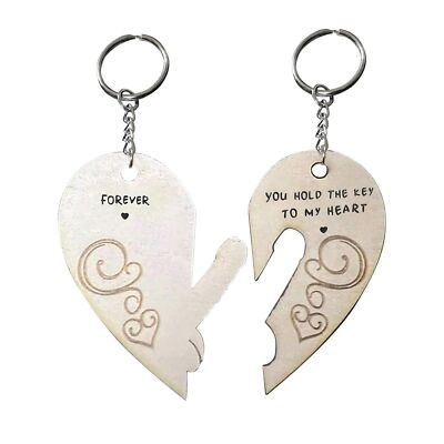  Couple Gift for Boyfriend and Girlfriend-You Hold The Key To My Heart Keychain