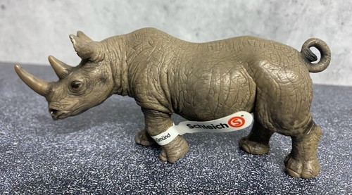 2008 Schleich - Rhinoceros Adult - Retired 143944 - NEW with TAGS - Rhino - Picture 3 of 10