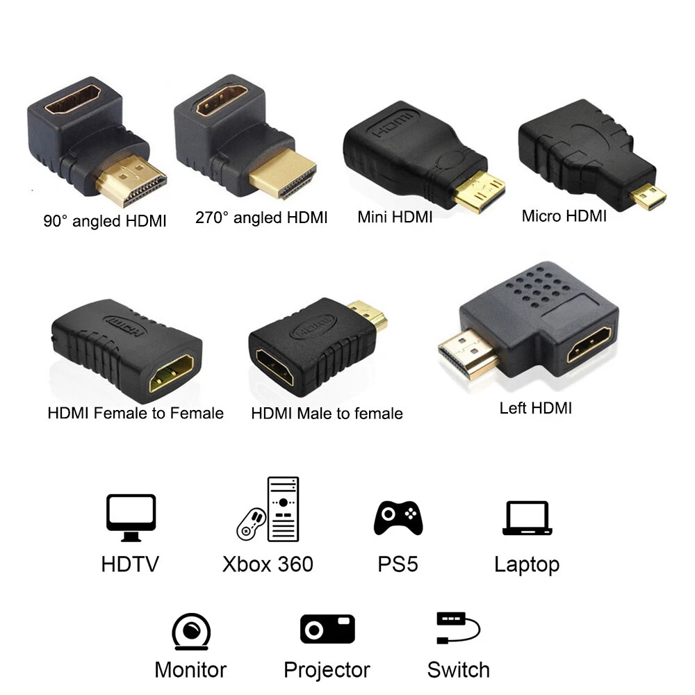 Convertidor HDMI macho a hembra adaptador de extensi n mini conector de cable micro HDMI
