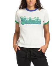 Junk Food Womens NFL Seattle Seahawks Retro Ringer Tee Shirt New XXS-2XL