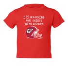 Kansas City Chiefs I Love Watching With Grandpa Kids Toddler T-Shirt