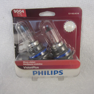 Philips 9004VPB2 VisionPlus Upgrade Headlight Bulb 2 Pack_