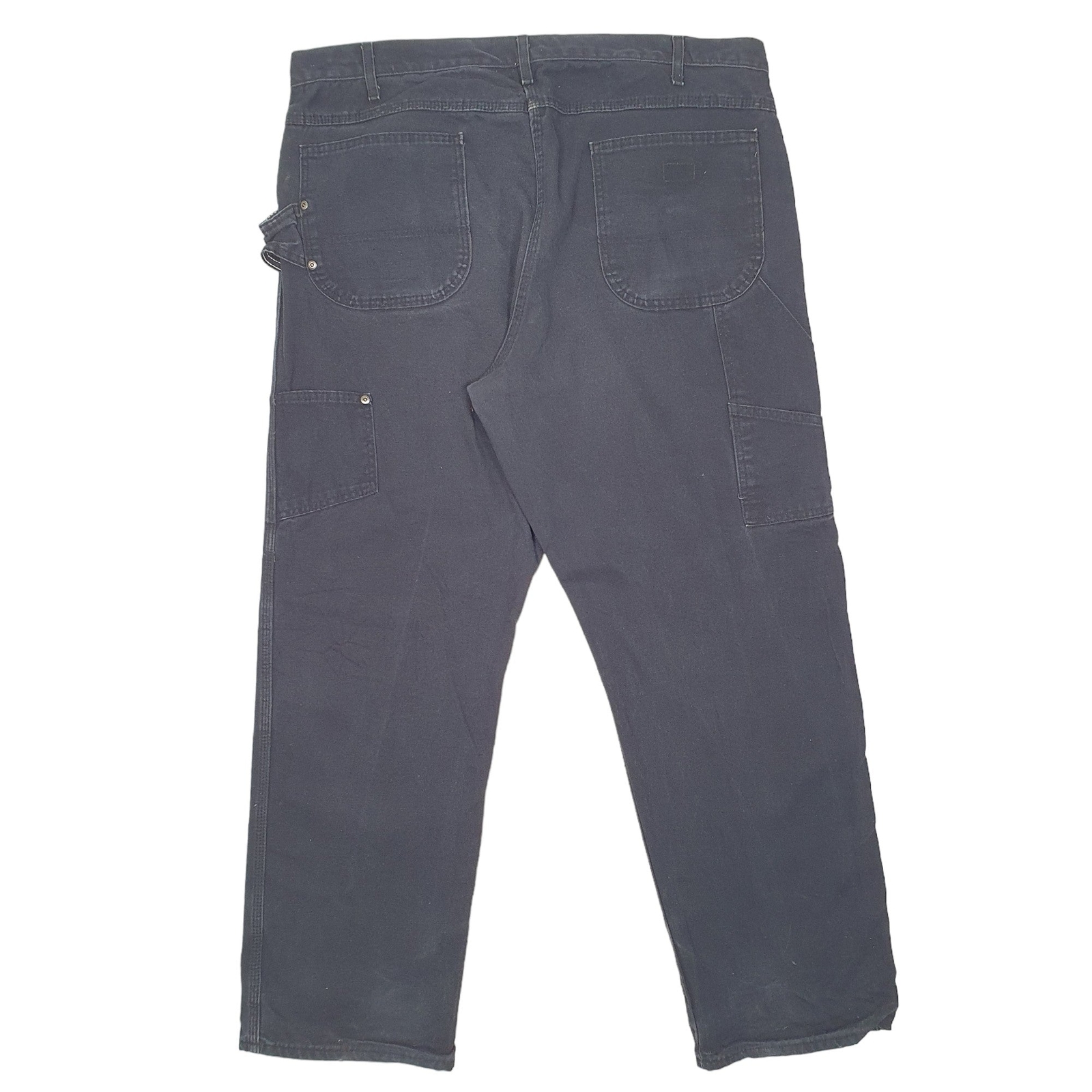 DICKIES Carpenter Workwear Trousers Cotton Black Mens W40 L32 image 3