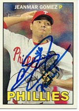 Jeanmar Gomez Philadelphia Phillies 2016 Topps Heritage Signed Card