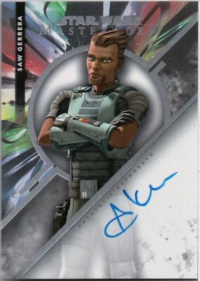 Star Wars Masterwork 2022, Andrew Kishino (Saw Gerrera) Autogrammkarte