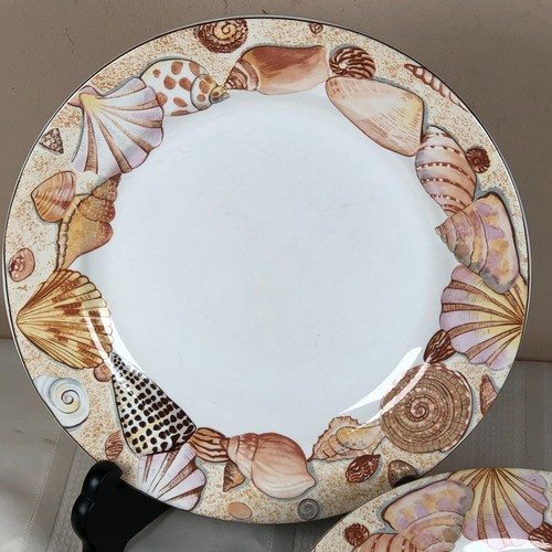 Vitromaster Sanibel 1993 Sue Zipkin Sea Shell Speiseteller Set 3 Muschel Muschel - Bild 2 von 6