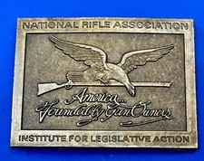 Nra Institute For Legislative Action "Hunting  Shooting Gun Owners Belt Buckle