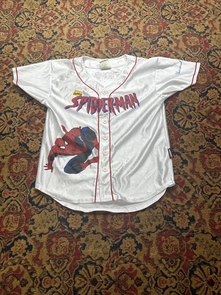 Camiseta de béisbol Spider-Man Universal Studios Marvel niños talla pequeña jóvenes niños Foto 2 de 4