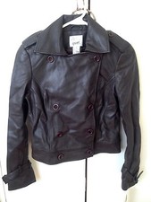 Vakko Sport Woman's Dark Brown Leather Jacket Size M