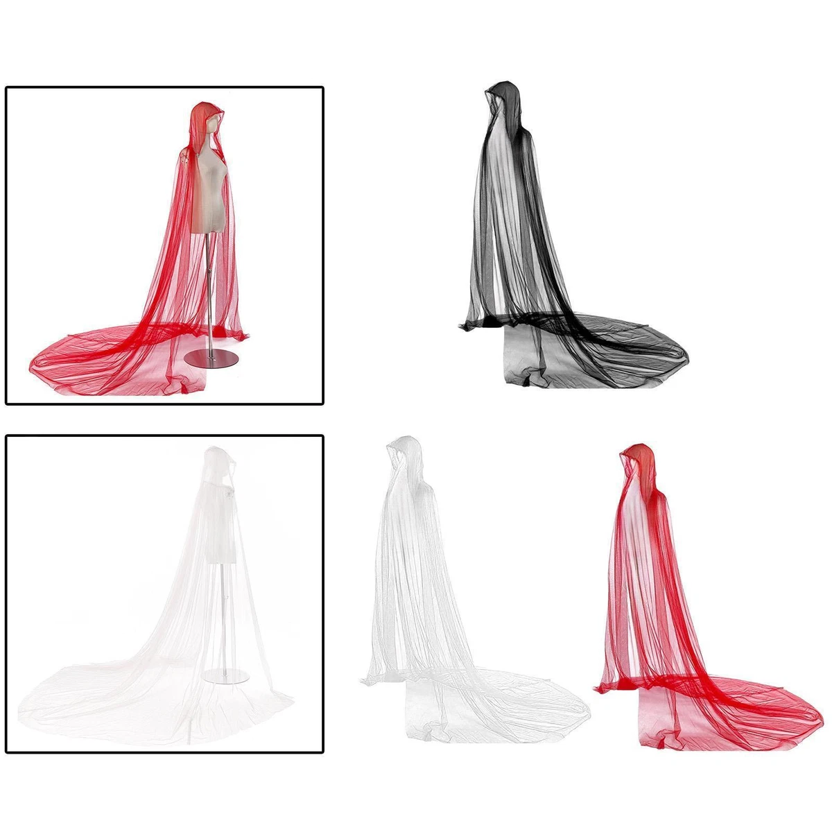 MEISO Cape à Capuchon D'Halloween, Unisexe Médiévale Cape