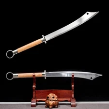 Battle Chinese Wushu Broadsword Kung Fu Sword Sharp 65 Manganese Steel Blade Dao