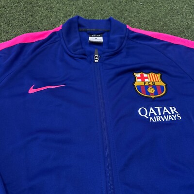 Nike Barcelona Squad SDLN Knit Men's Soccer Jacket | eBay