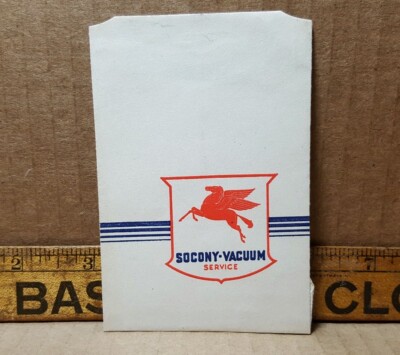Vintage Mobil Oil Socony Vacuum Service Paper Drink Cup (B-4) 