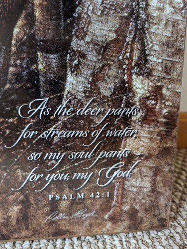 Dickson Gifts 16" x 20" As the Deer Psalm 42:1 Wall Plaque Scripture Decor - Picture 2 of 4