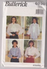6920 BUTTERICK - SHIRT BLOUSE - Sz 14/16/18 B 36-40"