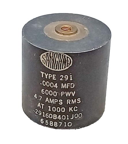 SANGAM0 Type 291 Mica Capacitor .0004- MFD 6000 PWV / 4.7 Amps