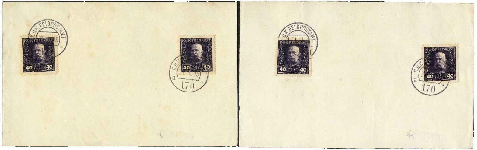 Military, War Austrian Stamp Blocks