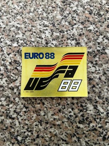 BADGE EURO 88 N. 4 album CALCIATORI EURO 88 PANINI NEW CON VELINA ORIGINAL