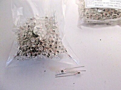 Lot De 200 Lucioles Néon - 6X13 85/95V 1,2 MA - Reconditionné Et De Déstockage