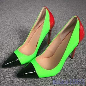 bright green pumps