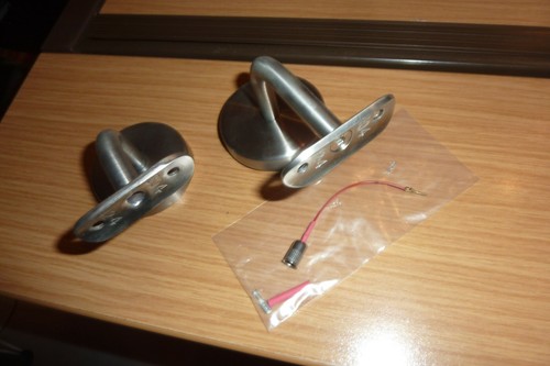 va handlaufträger 2 x m LED Lichtpunkt Handlaufbeleuchtung Handlauf Edelstahl - Bild 3 von 4
