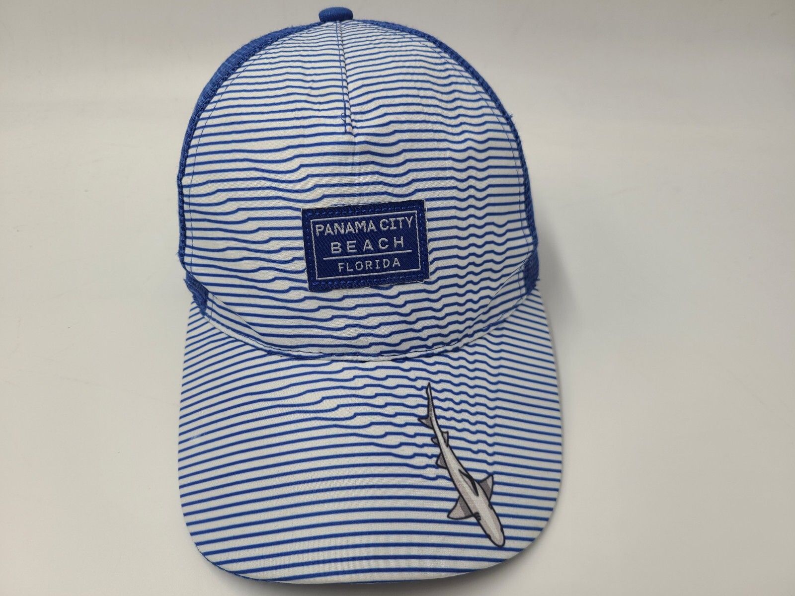 Panama City Beach Florida Shark Mesh Trucker Snapback Hat Cap FL Men Women Blue